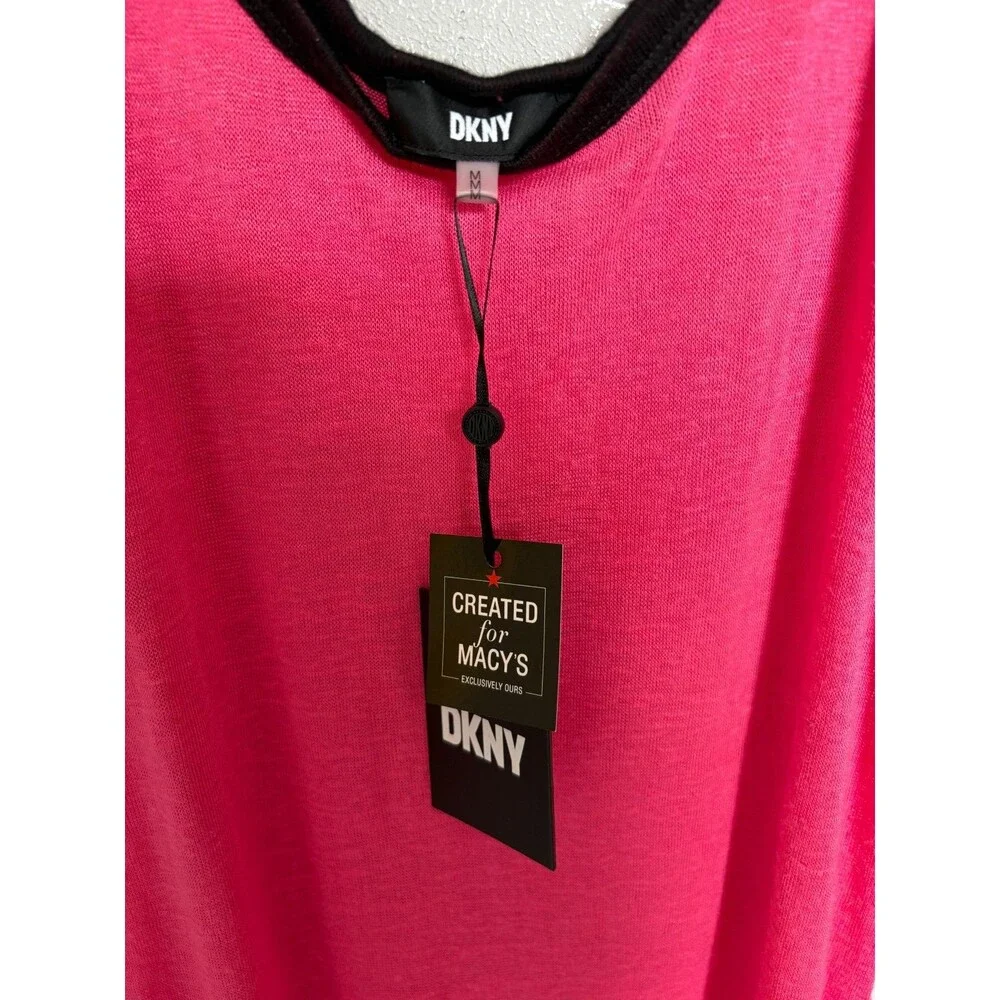 Dkny M Double-Strap Dress Cover-Up Swimsuit Pink MACY's - Picture 3 of 5